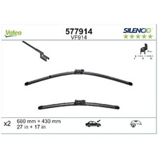 Valeo Scheibenwischer Set vorne 1674207280 95599922 21019926