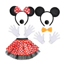 Humairc Mouse Costume, Mouse Tutu Skirt Headband with Mouse Ears Gl... Fast Ship