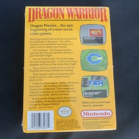 Dragon Warrior NES Brand New Sealed  Nostalgia 1989 Video Game Dead Stock