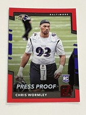 2017 Donruss Football Press Proof Red #393 - Chris Wormley RC - Baltimore Ravens