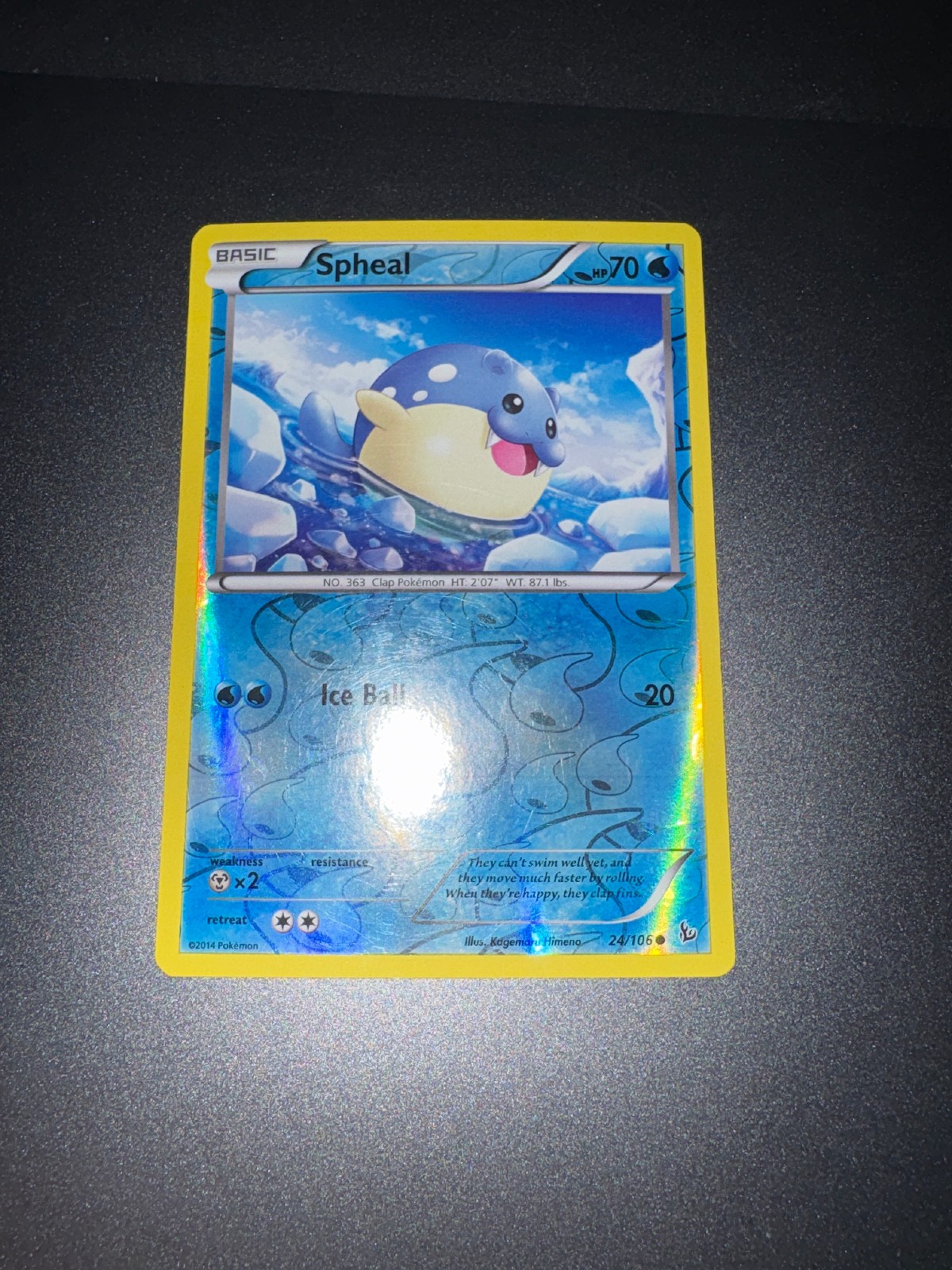 Spheal 24/106 Flashfire Reverse Holo