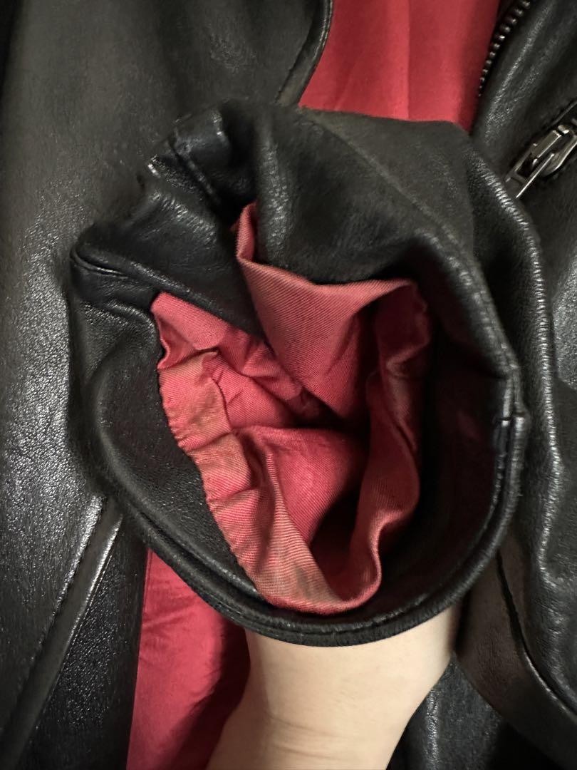 Gucci Lamb Leather Rider Jacket Black Oversize Used Approx.¥500,000 image 5