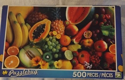 Puzzlebug 500  Exotic Fresh Fruits New Sealed 18.25 X 11 Inches