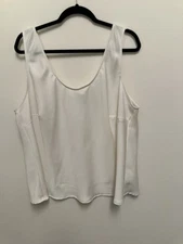 NWT A New Day Target Plus Size 2X Cream Beige Silky Polyester Tank Top 