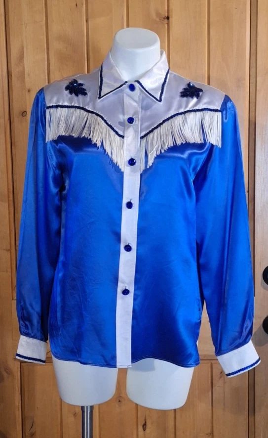 vintage satin western shirt products for sale | eBay