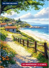 MAXBYE Diamond Art Kits for Adults, 5D Landscape Seaside Diamond Painting Kits f