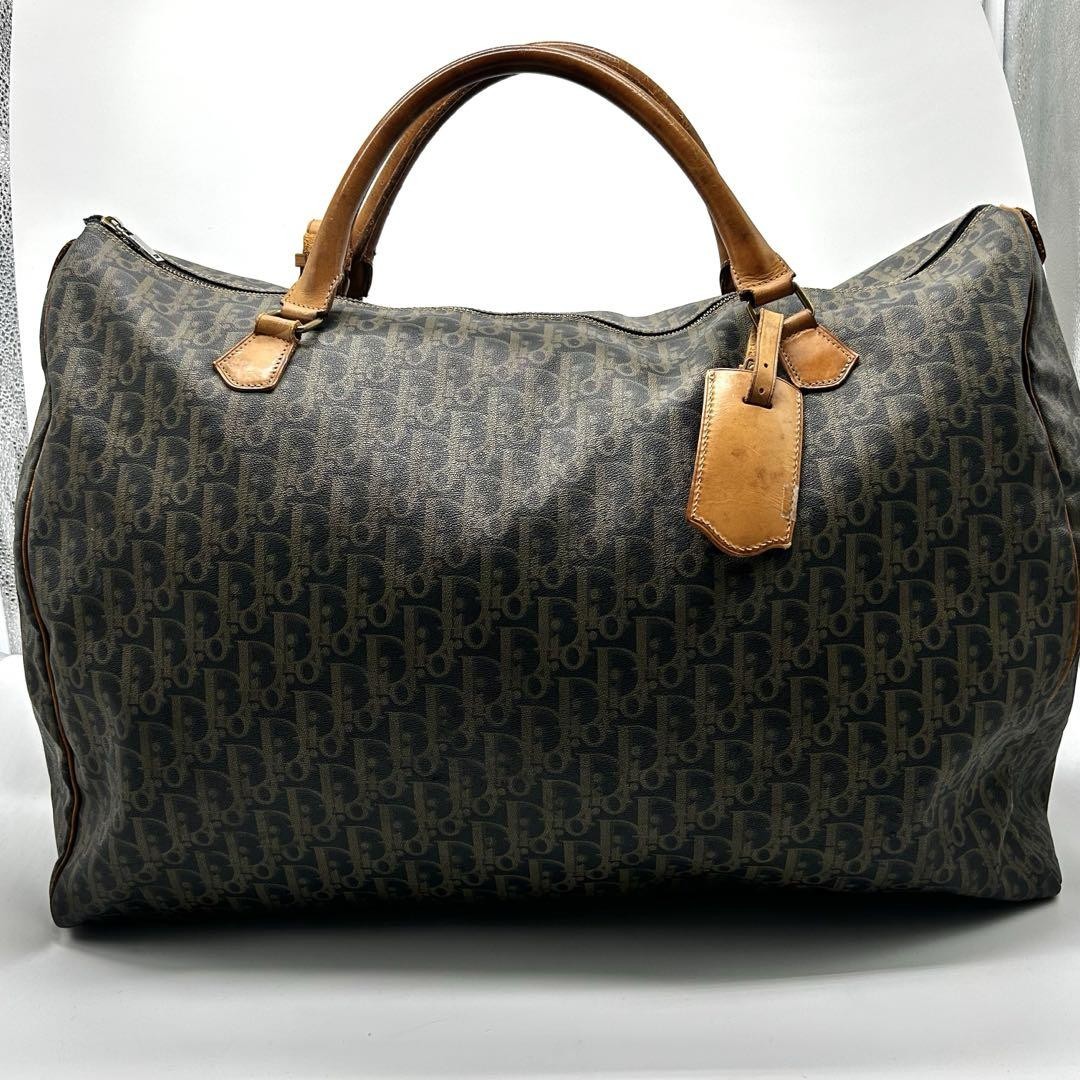 Dior Trotter Boston Bag in PVC Leather Spacious Travel Tote