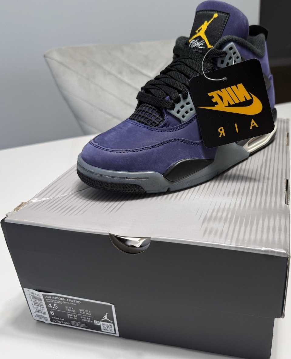 Jordan Air Jordan 4 Retro Lakers Imperial Purple Sneakers FV5029