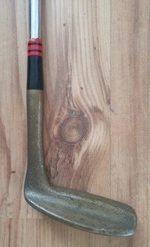 Vintage Slazenger Ambassador Brass Small Mallet Flange Putter GC - Picture 3 of 6