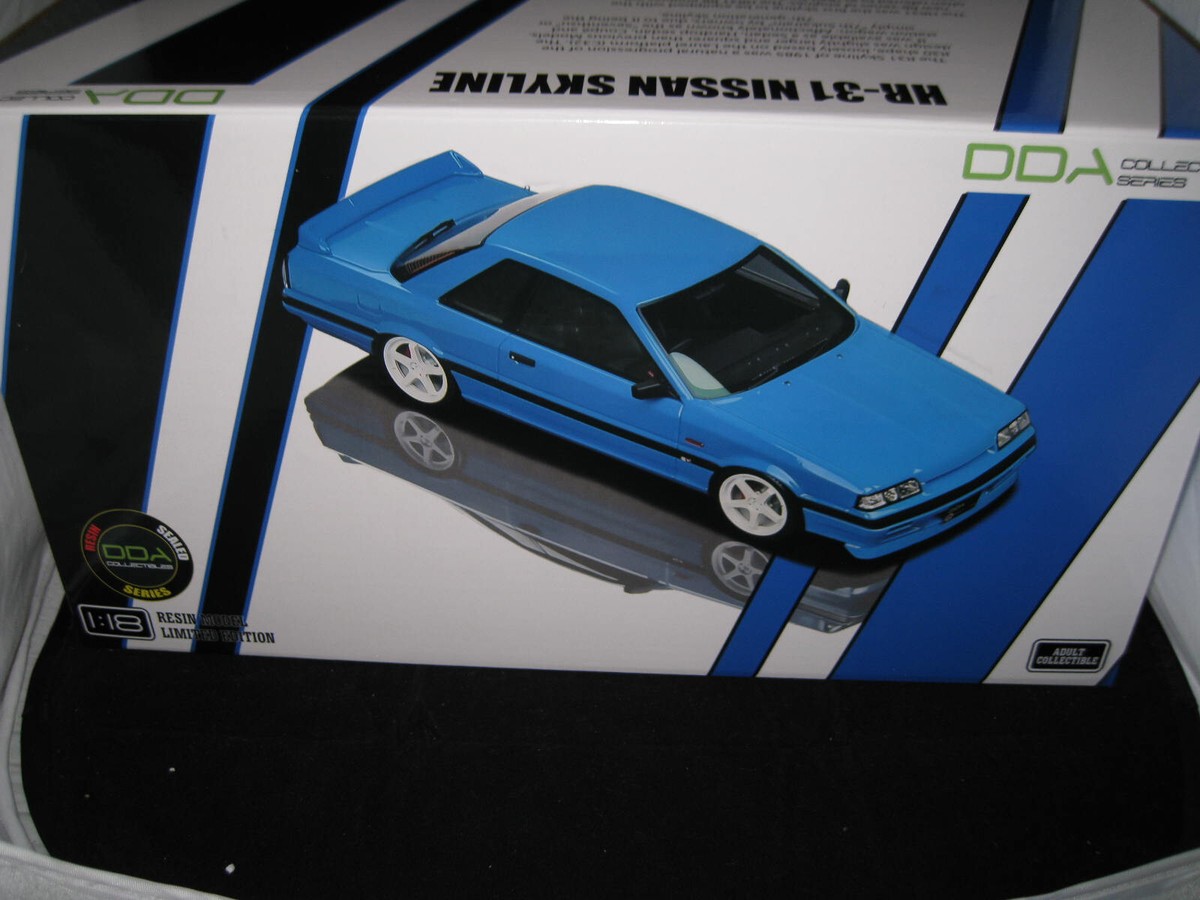 DDA 1/18 HR-31 NISSAN SKYLINE R31 GTS-R BLUE LIMITED EDITION