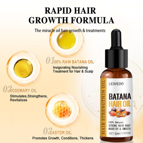 Natural Batana Oil Serum for Hair Growth Healthier Thicker Repair Damaged Hair - Picture 17 of 34