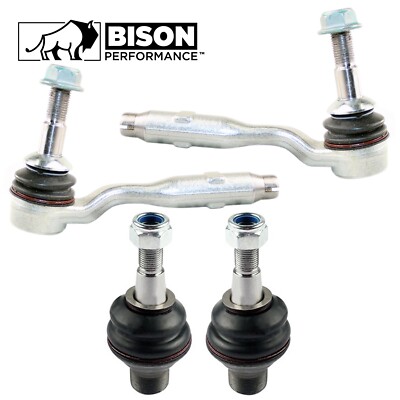 Bison Performance 4pc Front Outer Tie Rod End & Lower Ball Joint Kit For F06 F10