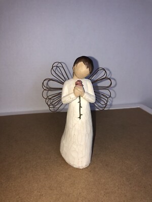 Willow Tree Loving Angel Figurine Rose 2002 Susan Lordi Demdaco