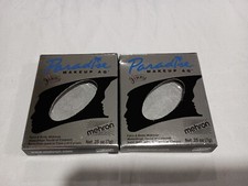 Mehron Paradise Makeup AQ Face Body Makeup Brillant Argente Silver 2 Count New