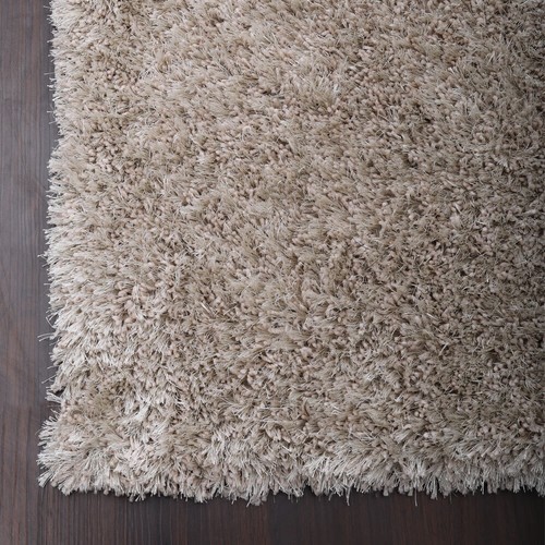 Eco-Friendly Hand Tufted Shag Polyester Area Rug Solid Ivory BBH Homes - Picture 39 of 105
