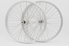 PAIR 20 x 1.75 MULTI SPEED WHEELS FOLDER KIDS BIKE 406-17 DUAL WALL RIM 100/130