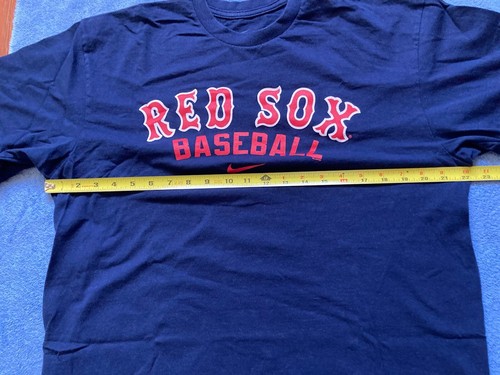 Nike Boston Red Sox Baseball T Shirt Men’s MEDIUM Blue Cotton - Picture 7 of 12