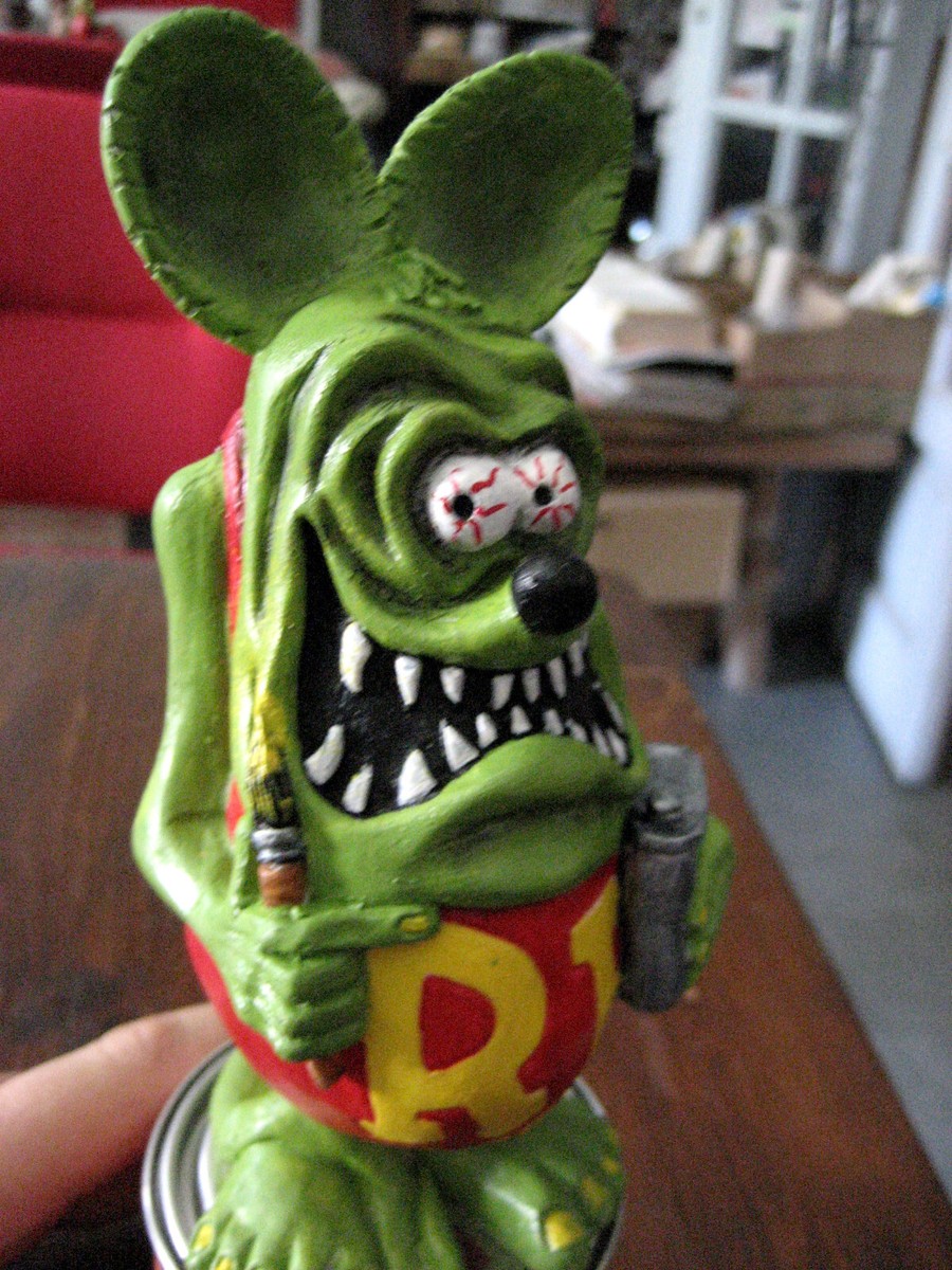 RAT FINK RESIN SCULPTURE Kustom Kulture Hot Rod club Ed 