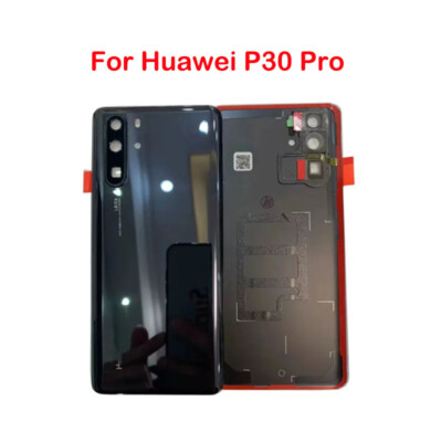 Original For Huawei P30 Pro Housing Glass Battery Back Door Cover with Lens