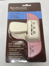 Scrapbooking Tools, Crafts New Recollections Border Punch ,Pink, Grooved Flowers