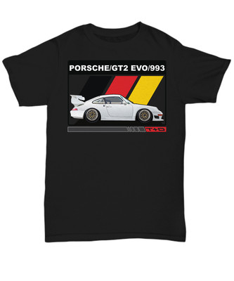 993 GT2 Evo German Flag Stripes 911 - Unisex Tee