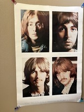 THE BEATLES WHITE ALBUM VINTAGE 1990's APPLE CORPS LTD. POSTER 24" x 36"