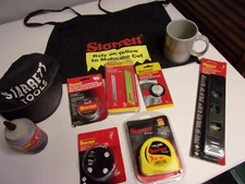 STARRETT Contractors Package Deal  Level, Hat, Apron, Tape, Knife, Cup. All New