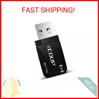 1300Mbps USB 3.0 Wireless WiFi Adapter for PC, USB Wi-Fi Dongle AC Mini Network 