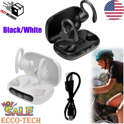 Bluetooth 5.3 LED Wireless Headphones Earphones Mini In-Ear Pods Bass Earbuds