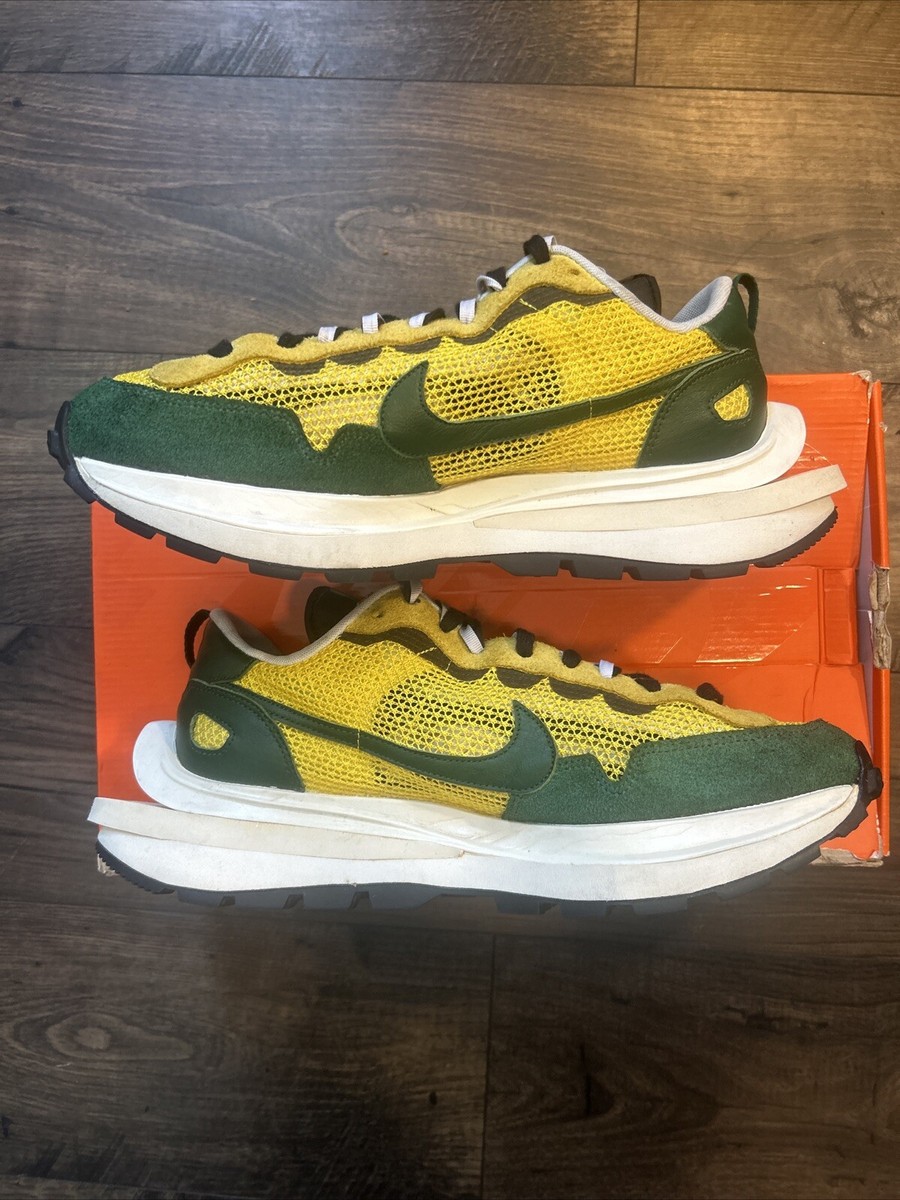 未使用！sacai×NIKE VAPORWAFFLE Yellow/Green Nike Vaporwaffle sacai Tour Yellow Stadium Green Men's