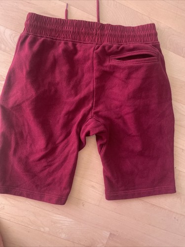 Boys Gap Athletic Shorts XL 12 Set Of Two Zipper Pockets Red Gray Elastic Waist - Picture 7 of 7
