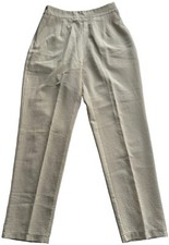 Nasty Gal Pants Womens size 8 Plaid Tan Lightweight Pleated Trousers Casual Work