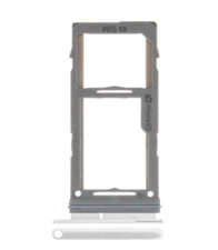 Single Sim Card Tray For Samsung Galaxy S10 / S10 Plus / S10E Prism White