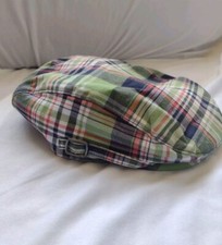 Cap Janie And Jack  Check Plaid Flat Newsboy Baby Size 12-24 Months