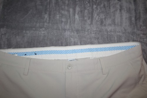 FJ FOOTJOY Men's 40 Polyester Spandex Shorts Gold Flat Front - Picture 3 of 6