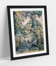 PAUL NASH, TREES IN BIRD GARDEN -FRAMED WALL ART POSTER PRINT 4 SIZES