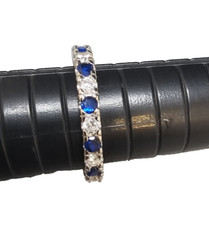 925 Sterling Silver Lab-Created Sapphire & CZ...