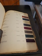 1952 DUPONT DUCO STUDEBAKER COLORS PAINT CHIP SWATCH SHEET BULLETIN NO 18
