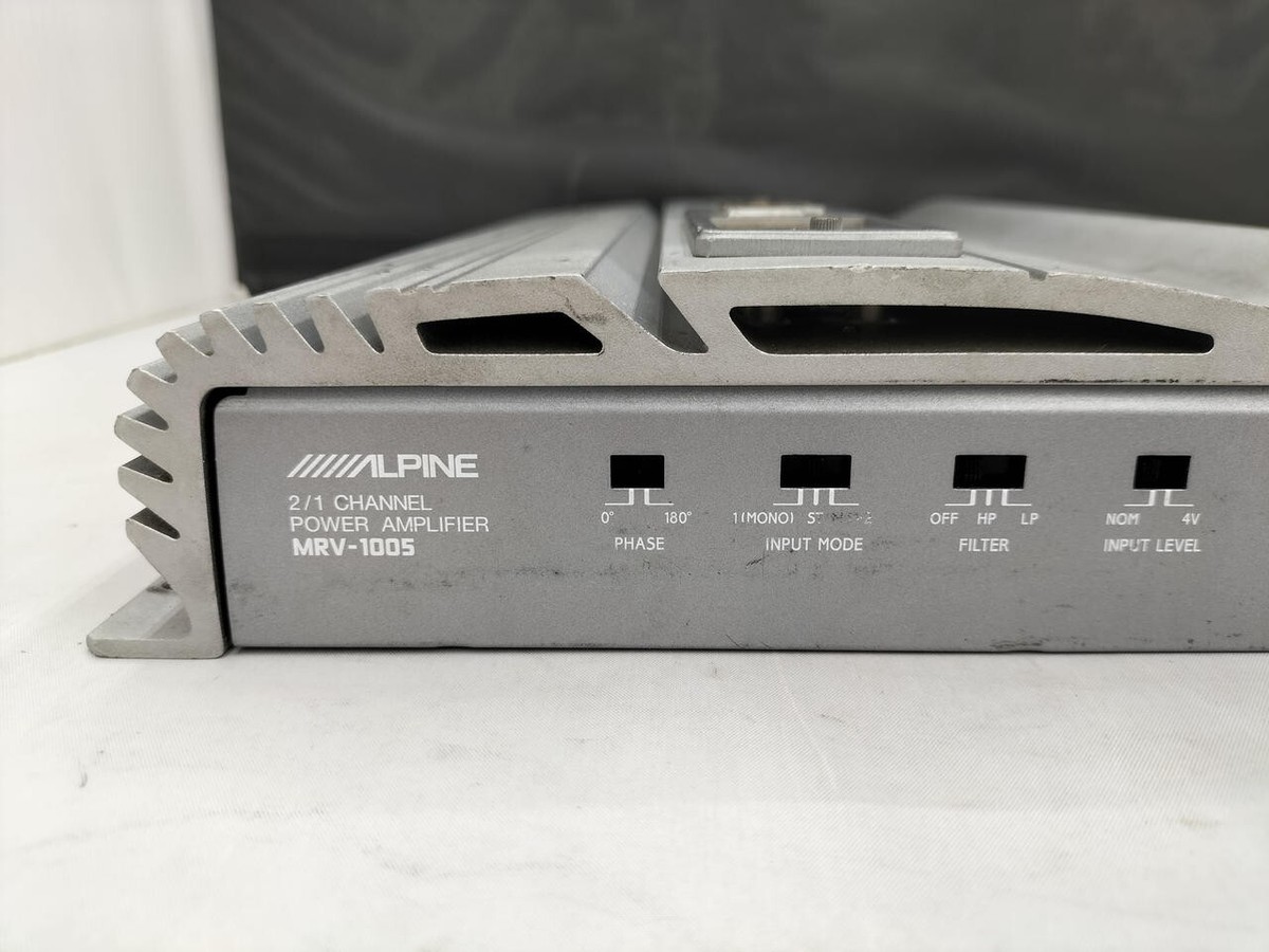 アルパイン MRV-1005 2ch パワーアンプ 中古品