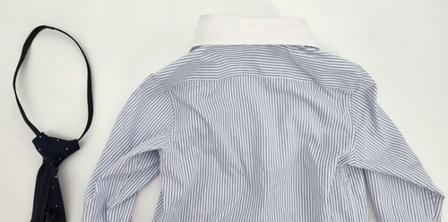 Kidsworld of USA 3 Piece Tuxedo Size 5 With Shirt & Tie (Blue & Grey) - Picture 12 of 23