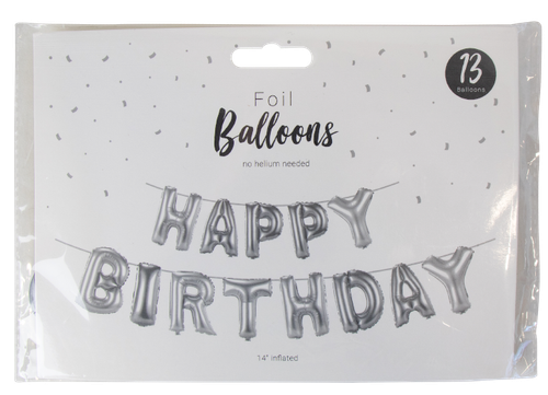 Happy Birthday Foil Reusable Balloon Self Inflating Banner Kids Adult PartyDecor - Picture 6 of 17