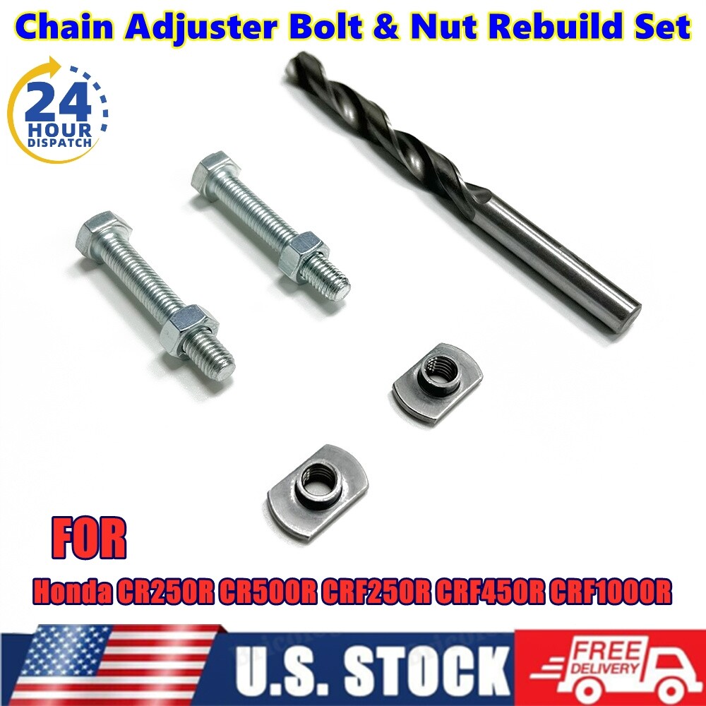 Chain Adjuster Bolt Repair Kit For Honda CRF250R CRF450R CRF1000R