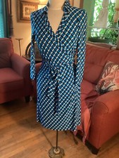 Nine West Geometric Pattern wrap dress size 6