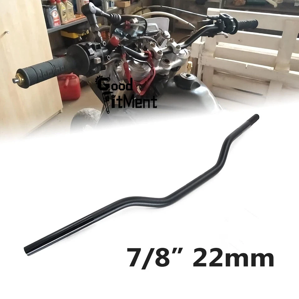 For Suzuki SV650S SV650 Matte Black Motorcycle Handlebar 7/8" Bars Euro Style - Image 2 of 4