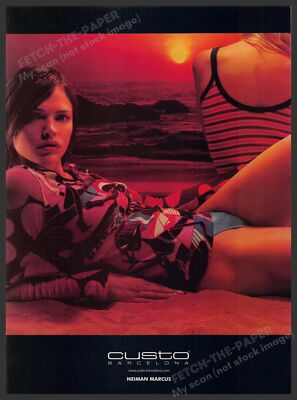 Custo Barcelona 2000s Magazine Print Advertisement 2000 Swimwear Sunset