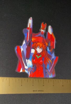 Neon Genesis Evangelion 3D Lenticular Anime Motion Car Sticker Decal Peeker