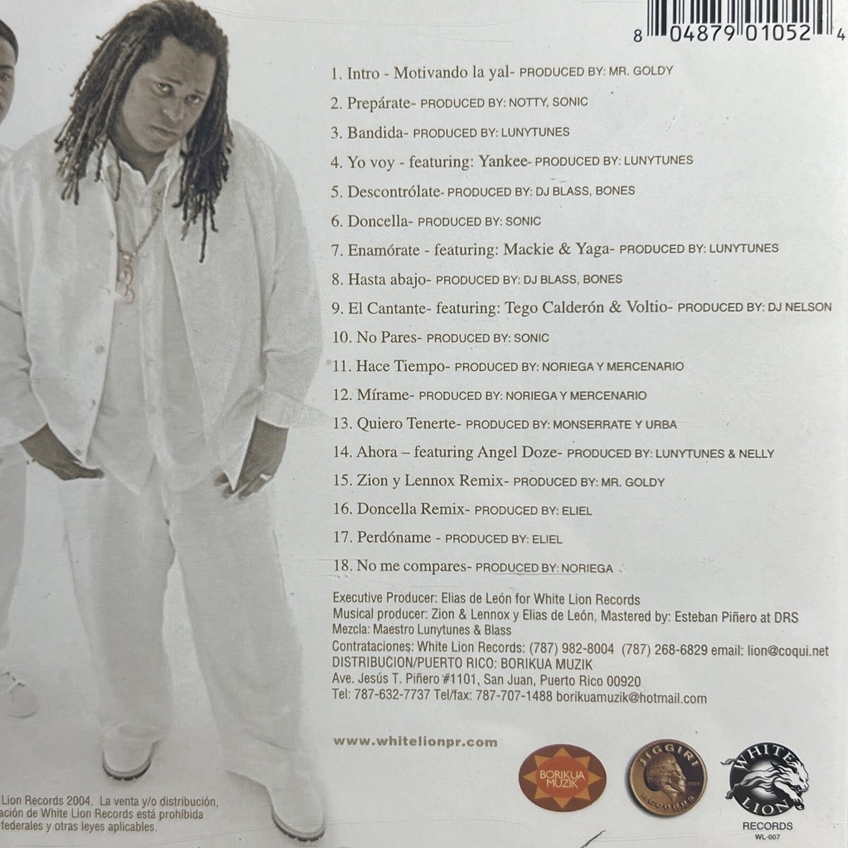 CD-Zion & Lennox – Motivando A La Yal (2004) Slipcase - White Lion