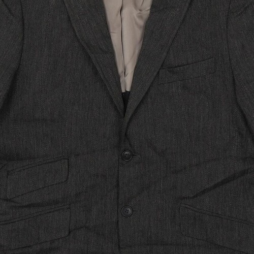 JUNK de LUXE Mens Grey Viscose Blend Suit Jacket Size 38 Reg - Picture 8 of 10