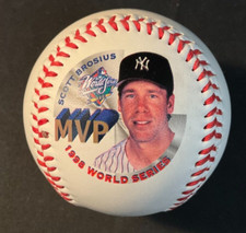 NY Yankees Scott Brosius MVP 1998 World Series Souvenir Collectible Baseball NEW