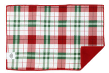 Christmas House Self Absorbent Polyester Dish Drying Mat 12 x18 Plaid